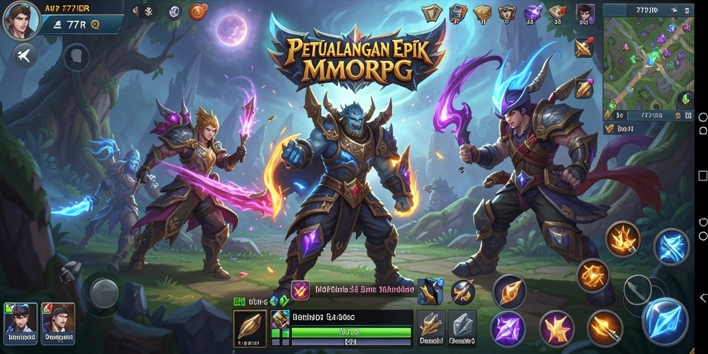 Tampilan menarik gameplay 777IDR dalam dunia MMORPG.