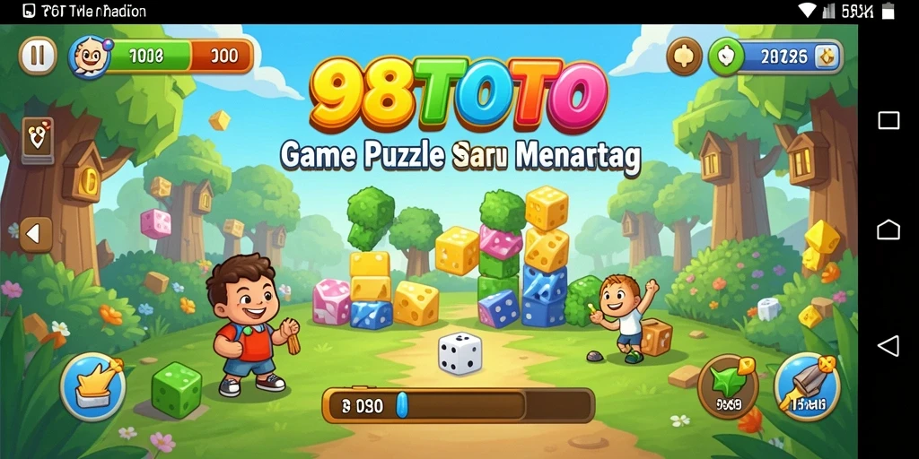 Tampilan gameplay 98TOTO yang seru dan menantang puzzle.