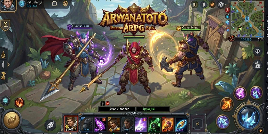 Tampilan gameplay ARWANATOTO yang menegangkan dan penuh aksi.