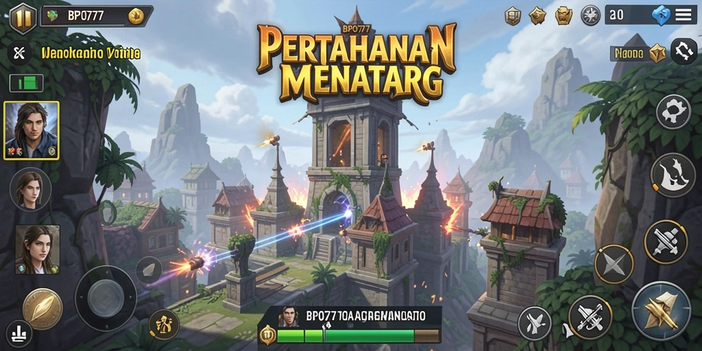 Tangkapan layar BPO777 menampilkan aksi mendebarkan mempertahankan menara.