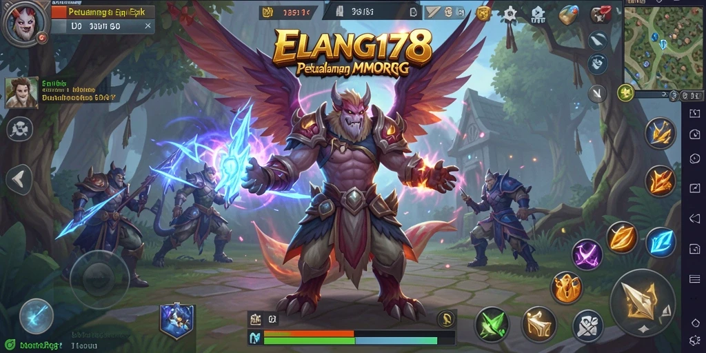 Screenshot gameplay ELANG178 yang menampilkan aksi pertempuran yang seru.