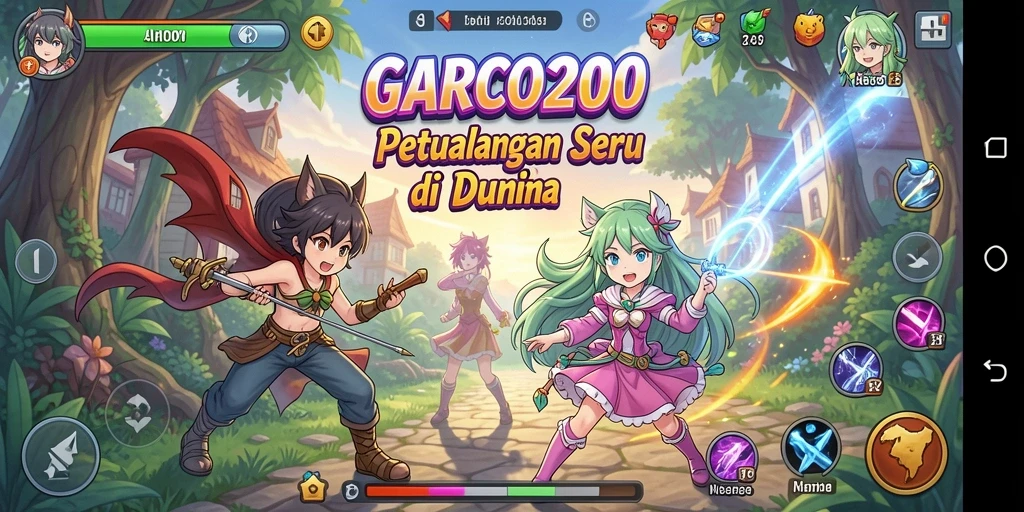 Tampilan gameplay GARCO200 yang dinamis dan menarik.