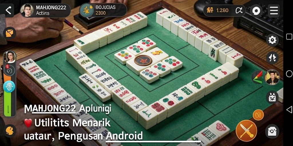 Tampilan utama gameplay MAHJONG222 yang seru dan menarik.