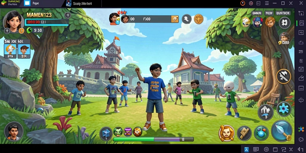 Tampilan gameplay MAMEN123 yang menantang dan menarik.