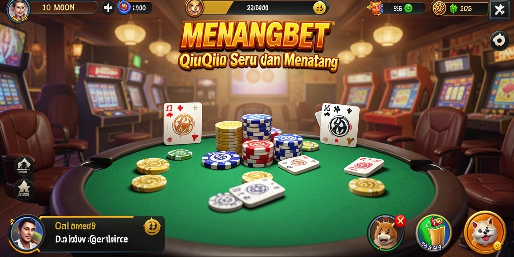Screenshot MENANGBET menampilkan aksi permainan QiuQiu yang seru.