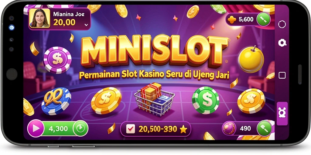 Menampilkan gameplay seru dari permainan slot MINISLOT.