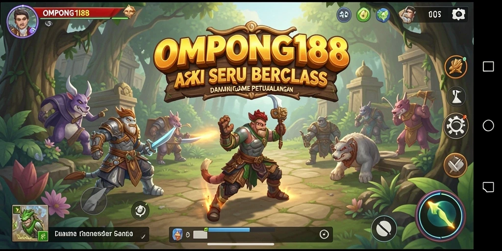 Tampilan aksi menegangkan dalam permainan OMPONG188 yang seru.