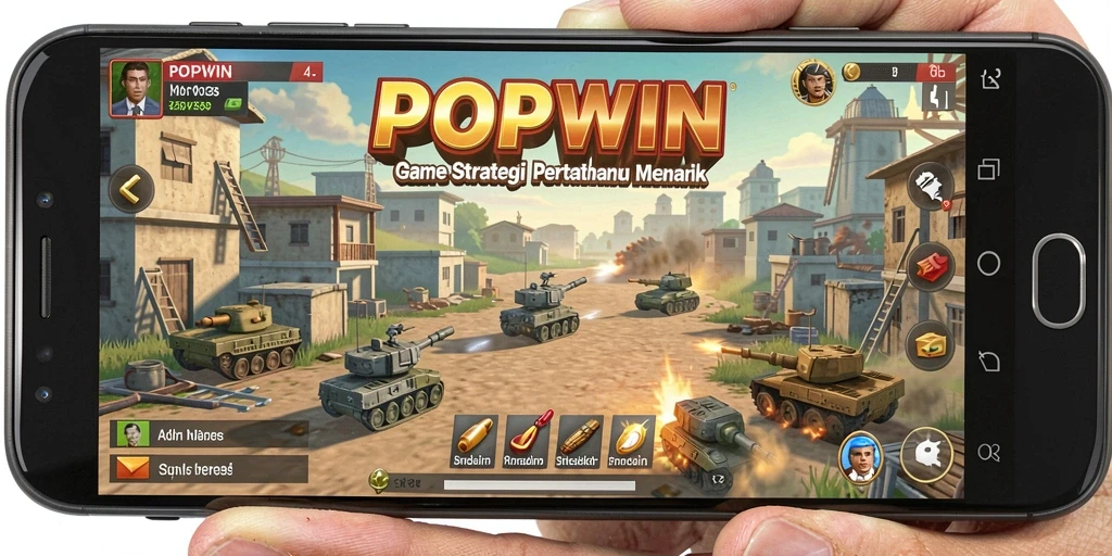 Tampilan gameplay seru dari game Tower Defense POPWIN.