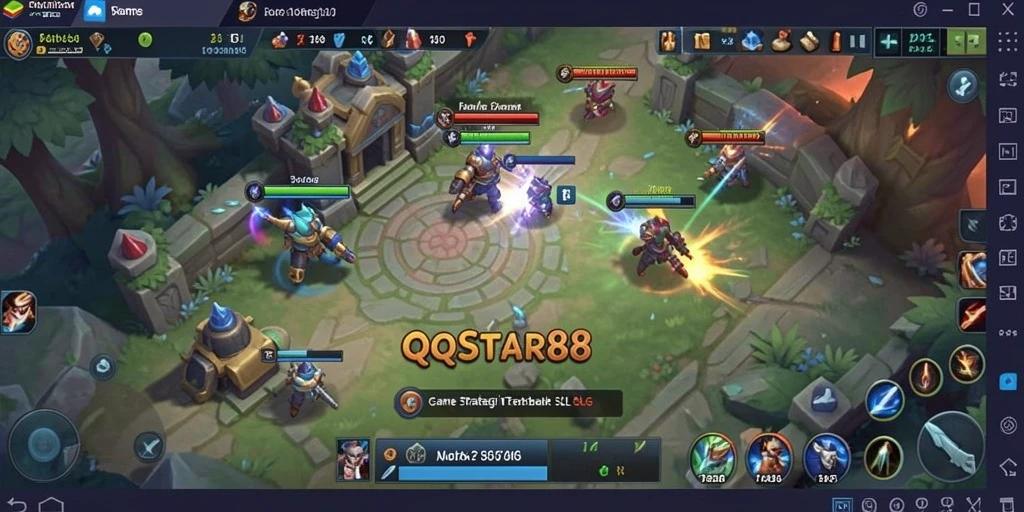 Tangkapan layar utama dari gameplay strategi QQSTAR88.