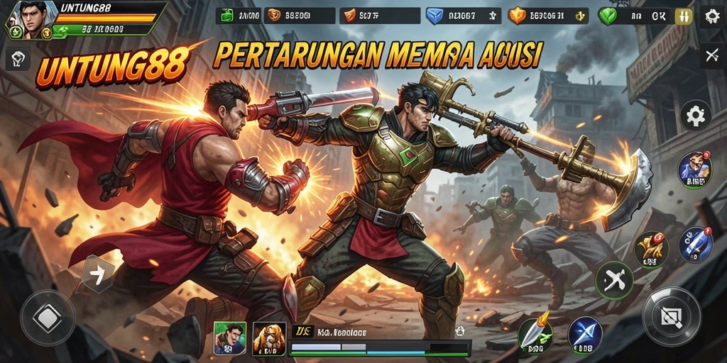 Tampilan aksi mendebarkan di UNTUNG88, penuh dengan pertarungan seru.